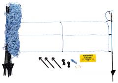 Wilde zwijnen stroomnet, blauw schrikdraad net 