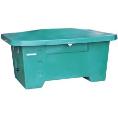 Voercontainer 800 liter, met scharnierdeksel