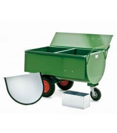 Tussenschot v. stalen voederwagen 250 ltr GROEN