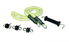 Poortgreepset met dikke nylon veer