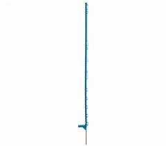 Kunststofpaal EXTRA turquoise 9-ogen 142cm