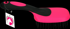 Excellent staart en manen borstel roze/zwart