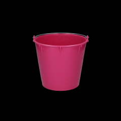 Emmer 7 ltr met beugel roze