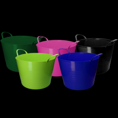 Emmer V-Trug Flexi Blauw 65 l