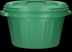 Voerton met draaisluiting 40 liter Green