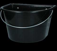 Voerbak 15 l + ophang + hengsel zwart