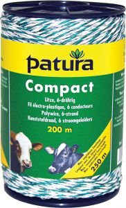 Compact kunststofdraa1d wit/groen 200m