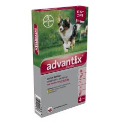 Advantix 250/1250 Spot-on 10-25 kg 4 pipetten