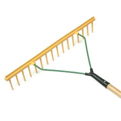 Maishark, gras- hooi- en bladhark, met steel