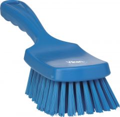 Afwasborstel Vikan korte steel hard 41893 blauw