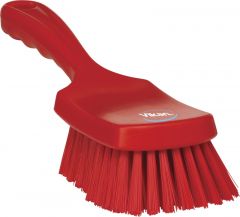 Afwasborstel Vikan korte steel hard 41894 rood