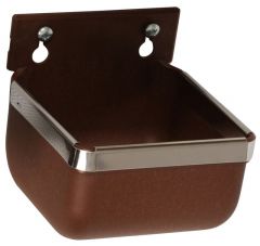 Voer/drinkbak nylon/glasvezel 850 ml met wandbevestiging