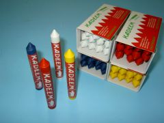 Merkkrijt Kadeem blauw