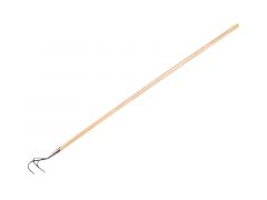 Krabber De Wit 3 tands met essen steel 150cm