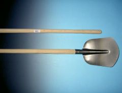 Schepbats Aktie 1/2 0 met essen steel 130cm