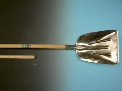 Graanschop Offner aluminium met strip en Atlas knopsteel 130cm