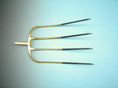 Mestvork Offner 4 tands met stift