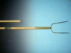 Balenvork Offner 2-tands met steel 135 cm