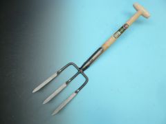Spitvork 3-tands met dubbele veren en Atlas steel 50cm