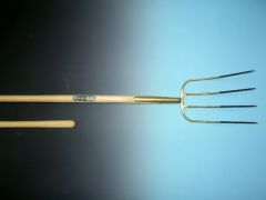 Mestvork Offner 4-tands brons met Atlas steel 135cm