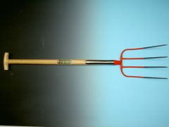 Mestvork Offner 4 tands met dubbele veren en T-steel