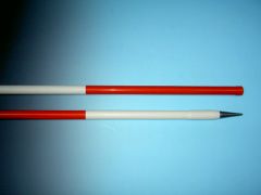 Jalonstok bovenkant rood 200cm