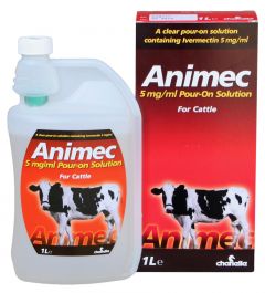 Animec 0,5% w/v pour on solution REG NL URA
