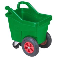 Voerwagen groen, vierwielig 140 ltr