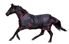 Outdoor RugBe Zero. 1 Zwart/rood 185cm