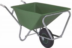 Groene stal kruiwagen Fort 160 liter, GROEN