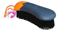 Fun huidreinigingsborstel oranje/zwart