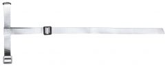 Halster Kalf wit nylon + 2 gespen