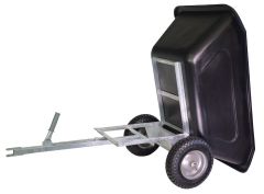 Kiep aanhanger 350 liter, voor quad en zitmaaier