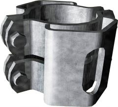 Zadelklem d=102 mm, 2 grendelhouders RS1 klem