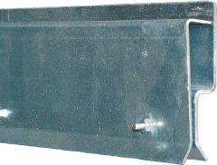 Klemprofiel, frontmontage 1,15 mvoor lamellengordijn, deurbreedte 1 m