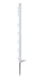 Kunststofpaal standaard wit 7-ogen 75 cm