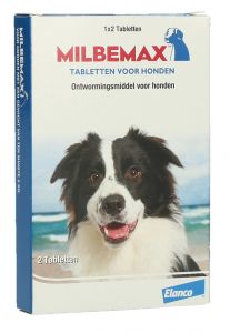 Milbemax Tabletten Hond Groot 2 tabl. 5-75kg