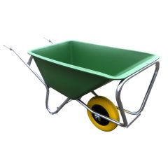 Eenwielige kruiwagen, 160 liter met ANTI-LEK band