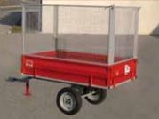 Opzetschotten tbv 1000 kg kiepwagen, 1 meter