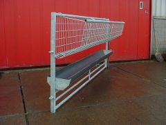 Voerhek met ruif en goot 25 cm 2,46 mtr