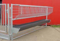 Voerhek met ruif en goot 30 cm 2,46 mtr