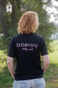 T-shirt BOERIN! mijn vak maat M